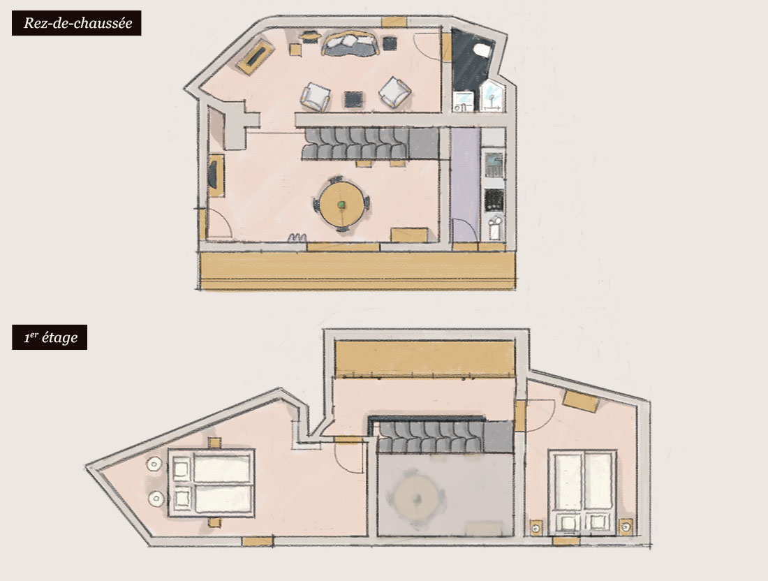 Plan du Gîte « Veilleur »